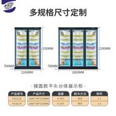 绅宝厂家立直超供市饮料柜商DIU用冷柜便利店式 双门啤酒雅冷藏柜