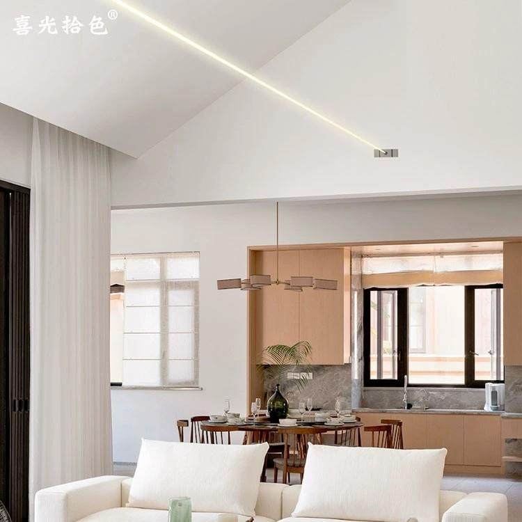 天际线灯带DavdieG线rppil线条QHC灯LEDo型灯条钢带灯别墅过道灯