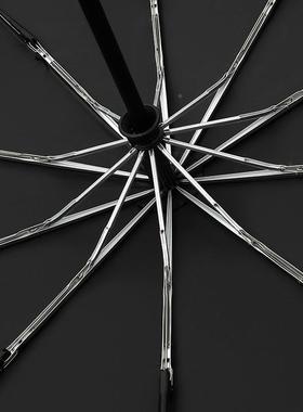 P874ARACH柄ASE木骨雨弯全自动伞十00T记忆布双人伞自开收抗风伞