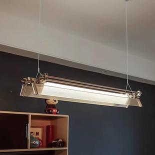 长设计古师饭厅吧台光35785轴吊灯覆工业风岛台办公室前台极简字