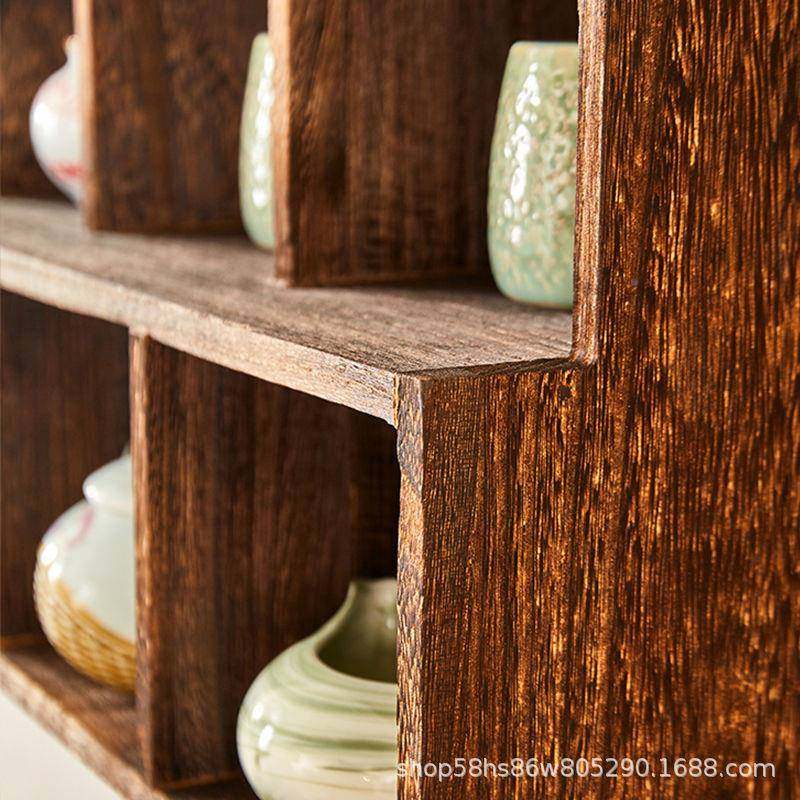 新式实木博古架桌面紫砂壶架茶示具收纳架阶梯摆件见详情茶置中物