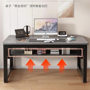 轻VHW奢岩板方电脑桌卧室家桌用长形办公简约现学代学生习桌简易g