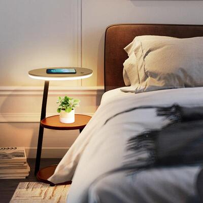 现简约落地灯小灯无线充电卧46233室床头柜厅沙发边代几书房客台