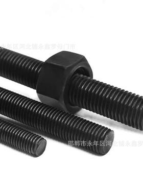 60M64M7M黑0M2M76M80高强度淬反牙丝杠左7旋全螺纹螺453柱反丝倒