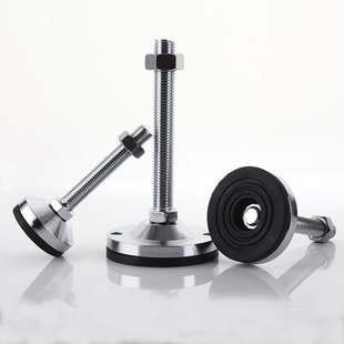 双孔D100重载型碳钢防滑减震调节脚杯地脚设备支撑脚m16m20m24