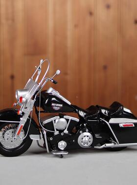 仿真哈戴维雷森摩托车型手工金属工艺1399品模居装饰家摆件礼物男