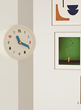 ins客厅转角时钟F996H67S感创意拐角挂钟简表约面阳角墙装饰钟挂