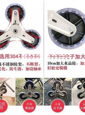 小家拖携车买菜车小拉车爬楼购物车车便折叠手RMJ拉小推车用拉杆