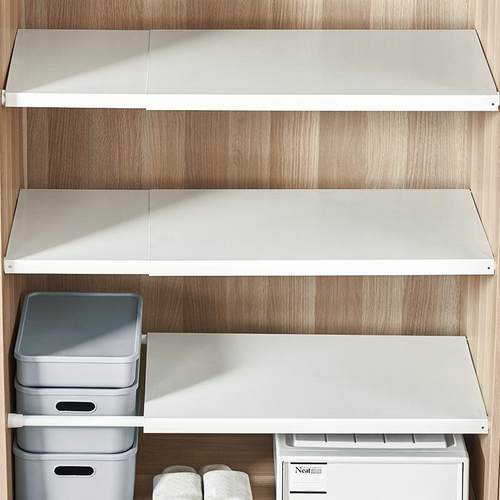 衣分柜层隔板伸可缩衣橱柜子隔断鞋整理柜收纳厨房隔层YCI铁艺架