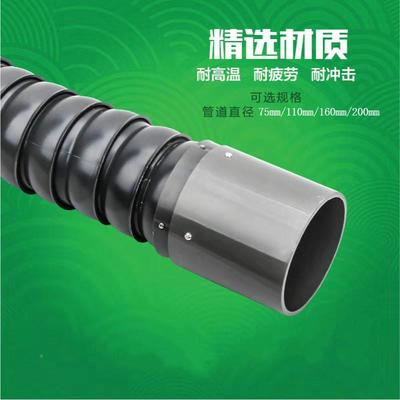 万竹节管工业流水排烟吸气500向耐臂焊锡排烟管高温竹节线管除尘