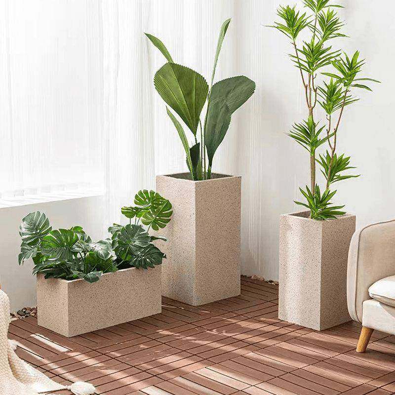 水花花箱大号石漆镁花盆工YNF程水泥花箱长方形盆泥花盆户一件包