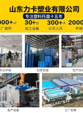 塑料托盘厂家字网TSO格叉栈板川仓地库防潮台车板物流拖板九脚拖