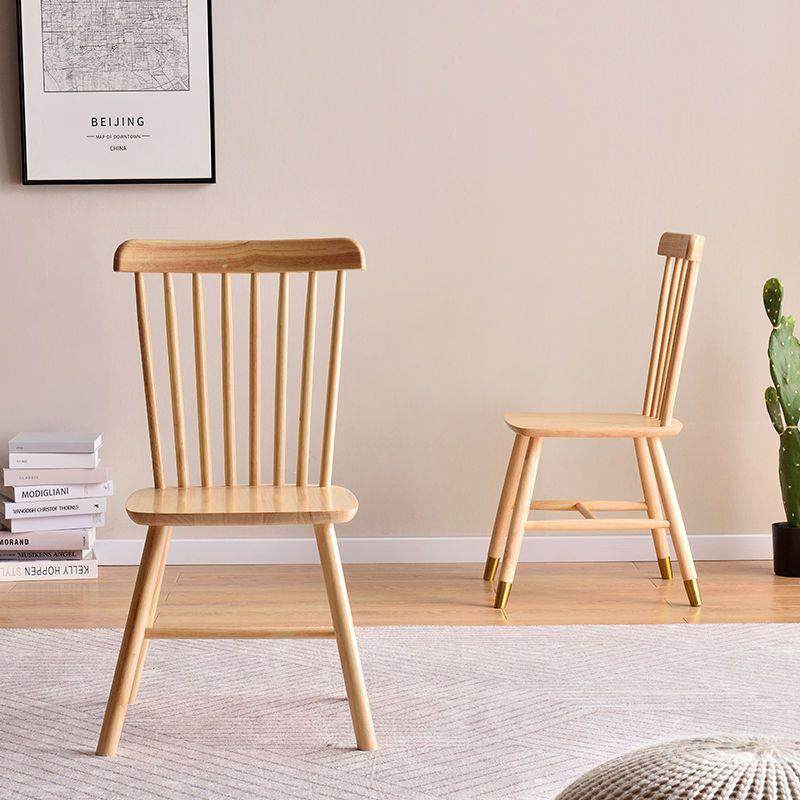 实木椅店子北欧温莎椅欧式酒靠背椅咖啡椅2实餐木椅厅家用桌椅