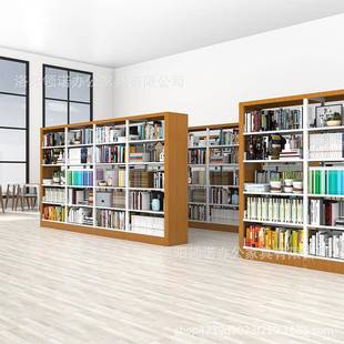 钢制书架柜图书馆店校阅览室学专用单SJ-3双面书档案架家用儿书童