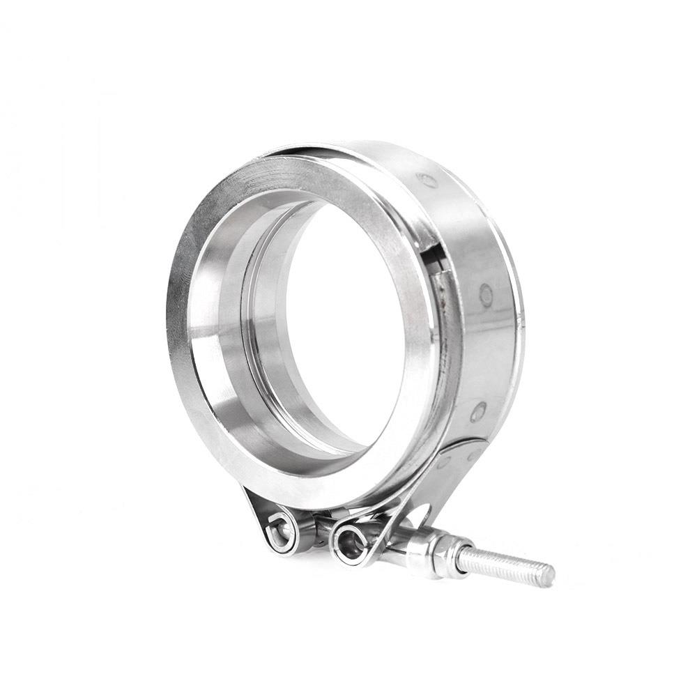 ebay不锈钢喉美箍34法兰卡箍汽车排0气管V型式管道抱箍100563汽车