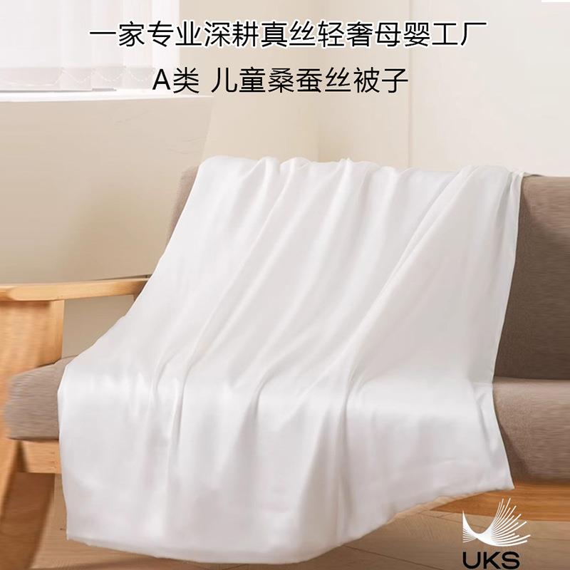 UKS儿童蚕丝被学生宿舍桑蚕丝被芯幼儿园宝宝四季通用蚕丝被