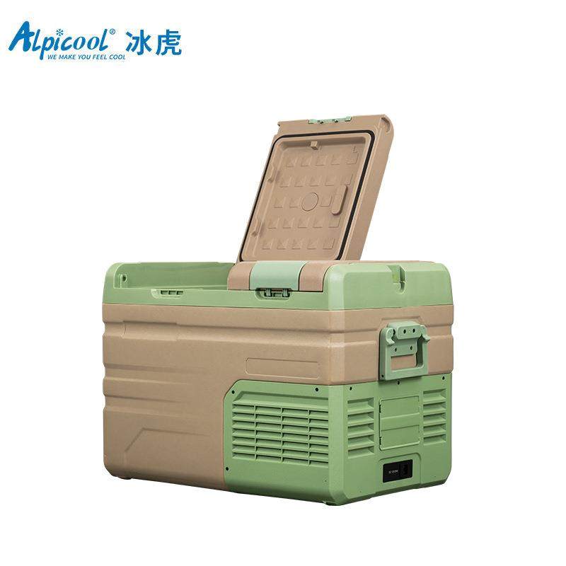 冰虎车载冰箱压缩机制冷12V24V车家两用冷冻冷藏汽车速冻小型冰柜