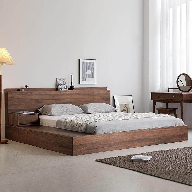 北美实木樱桃木床简约轻奢主卧双人床原木大板1.5米黑胡桃木床,机械设备,其他机械设备,淘宝优惠券,粉丝福利购,淘宝优惠卷