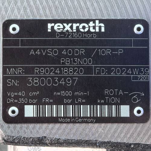 R902418820A4VSO40DR/10R-PPB13N00#Rexroth液压泵