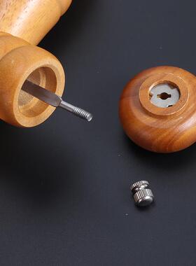 日式F76T995T铁板胡椒棒实木胡器椒调磨黑椒研磨花椒西餐牛排味瓶