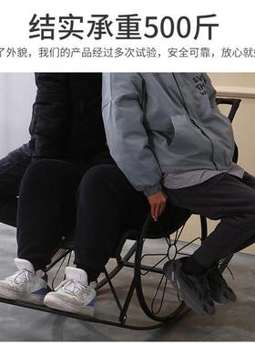 躺椅阳台家休用懒人31968闲客厅摇椅太大人晒阳午休老人折叠藤椅