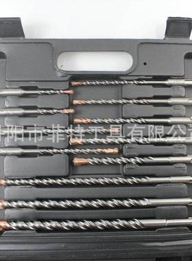 17PC电头锤头凿子34976套装圆柄壁冲击钻电锤凿子墙钻混凝土打孔