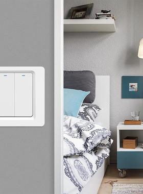 欧规86型ZiDS-112L-gBee单线壁智能墙开关制面板一二火三路语音控