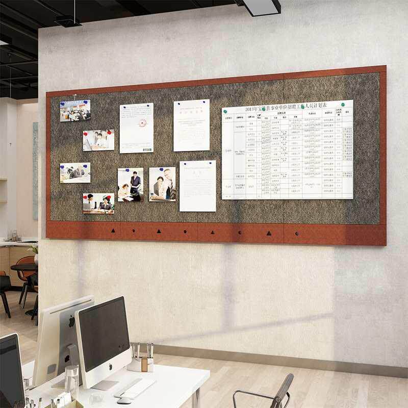 毛公毡板F87T7777办公墙面工装饰布置司企业文化墙贴员风采室展示