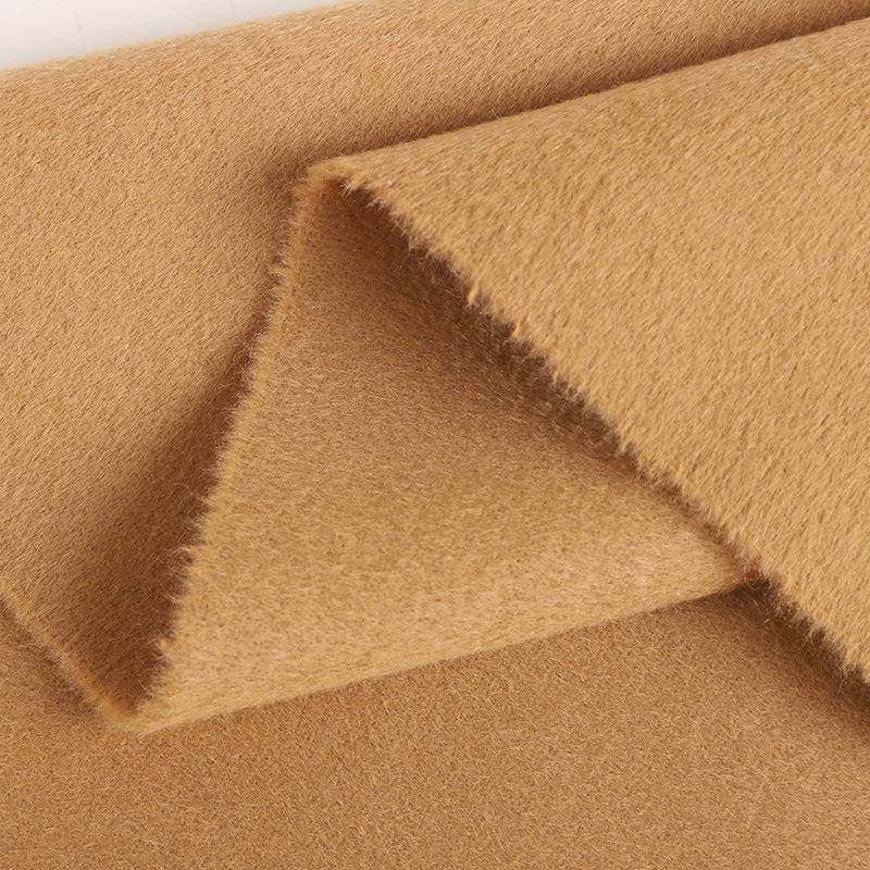 MZI0127800g全羊绒双面呢0秋冬100山羊绒双面大衣毛呢时装布料