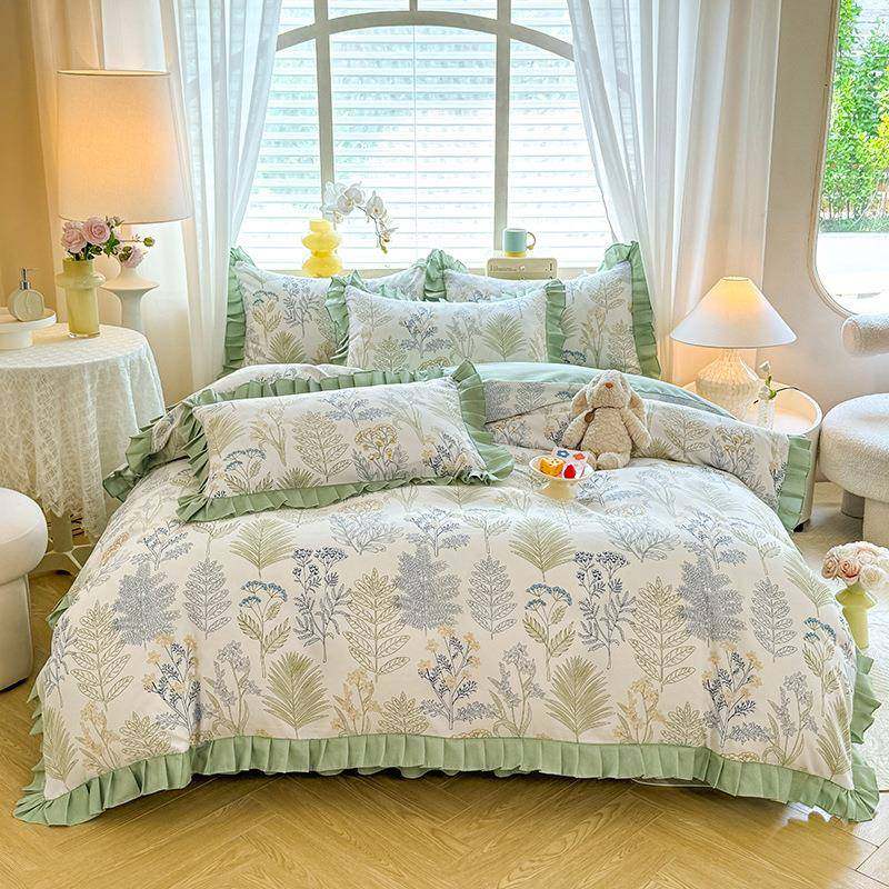 件韩版公风床裙用款四套学CQ012生家用宿舍四件套床主上品直播