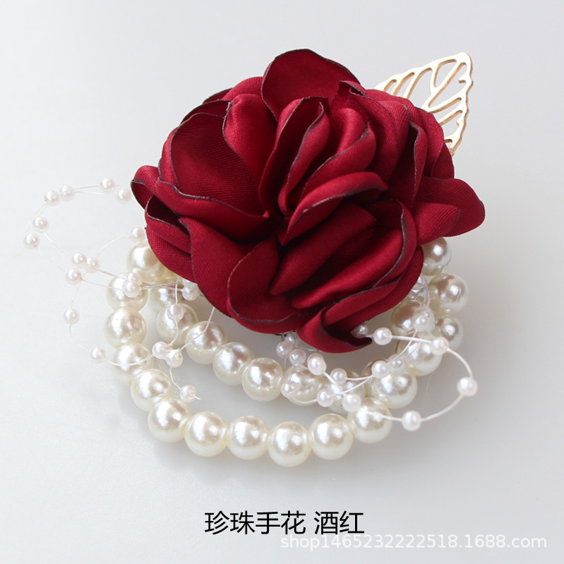 婚礼韩版欧式超仙森系手腕花