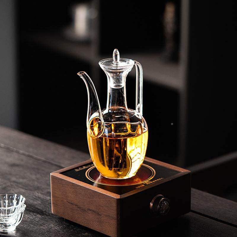 耐热玻璃妃执大壶仿宋贵壶高硼硅玻璃84595绿茶煮壶家用容量茶壶