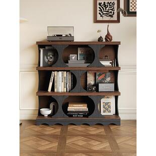 原野哈迪德法式复古书柜中古风客厅展示柜置物架卧室储物柜玄关