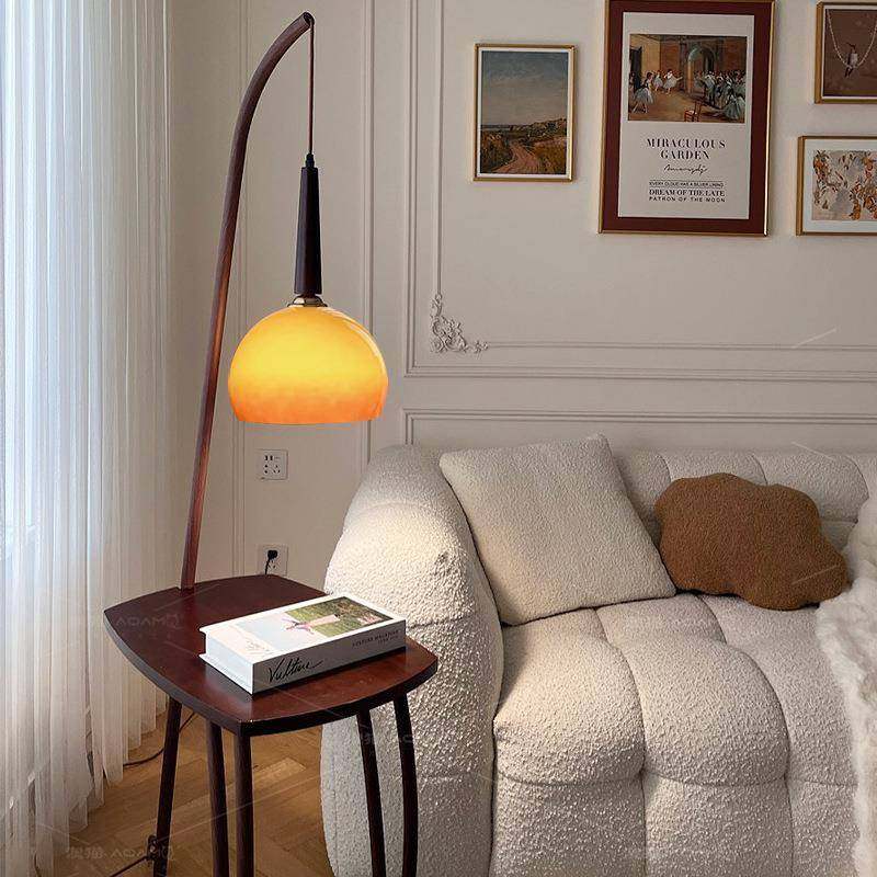 客厅法式复古落地灯边几一体卧室落地灯中古沙发旁置物柚子落地灯,工业油品/胶粘/化学/实验室用品,其他实验室设备,淘宝优惠券,粉丝福利购,淘宝优惠卷