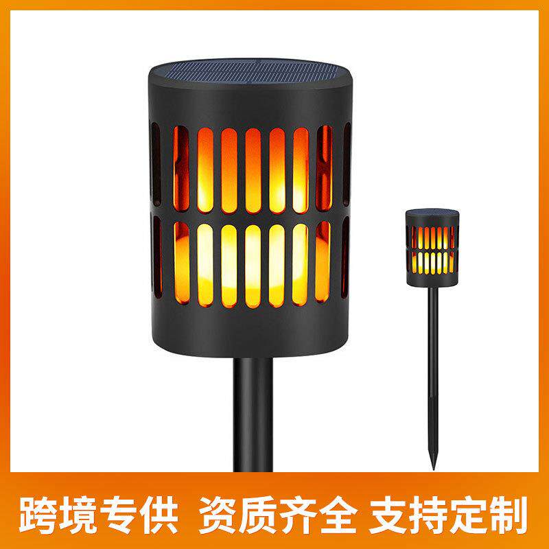 户外太阳能96LED火焰灯草坪灯氛围蜡烛花园庭院装饰灯景观火把