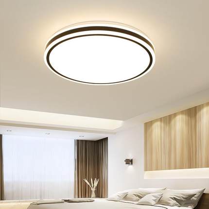超薄led吸顶灯圆形北欧客厅灯简约现代大气房间餐厅阳台卧室灯具