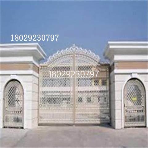 别墅庭院铁艺大门来图设计雕花镂空大门工厂学校推拉防盗大门