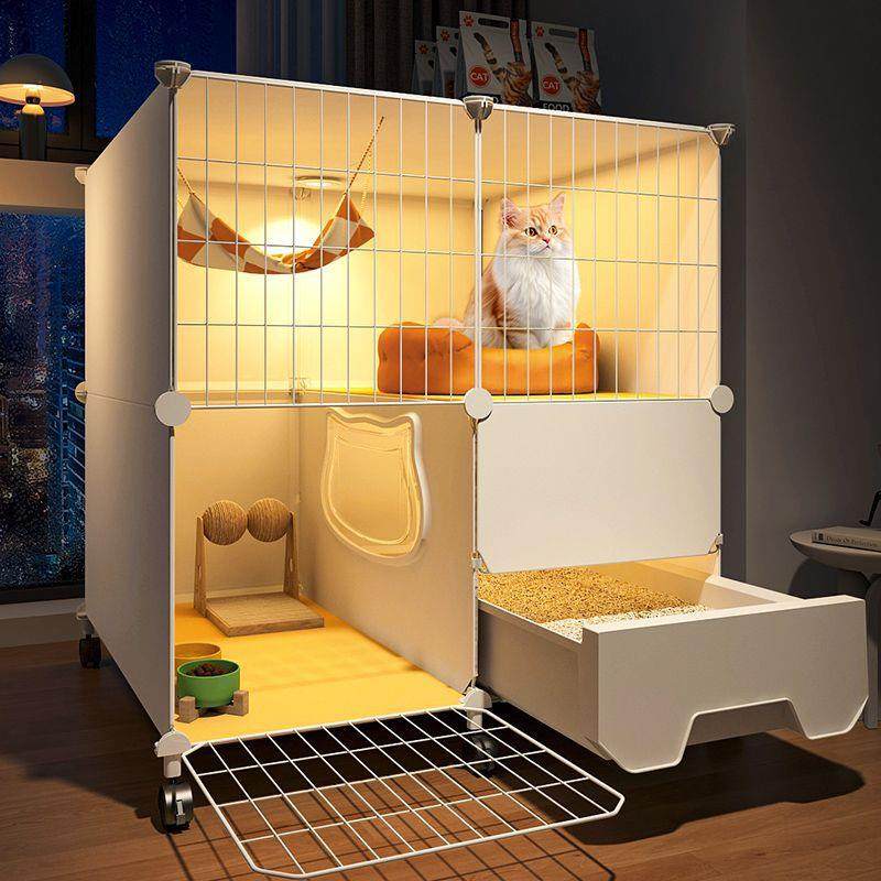 猫笼子猫窝冬季保暖带厕所一体家用室内二层别墅自由空间猫柜直销,节庆用品/礼品,新娘配件,淘宝优惠券,粉丝福利购,淘宝优惠卷
