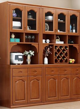 中式柜实木厅客家具餐边802803柜柜茶水隔断厂家