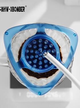 MHW-BOMBER轰3炸机手冲滤咖啡玻璃v6FKW0滤杯分流器均匀滴滤专业