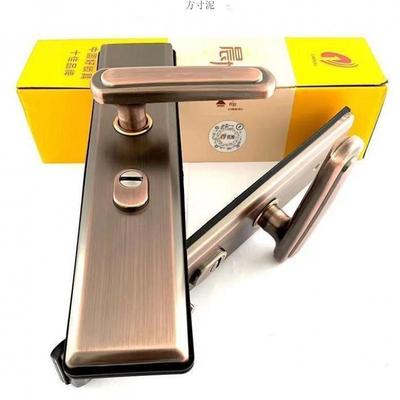 防盗1门通用型门锁红古机械锁入户门锁铜家用套不锈钢超拉手全C级