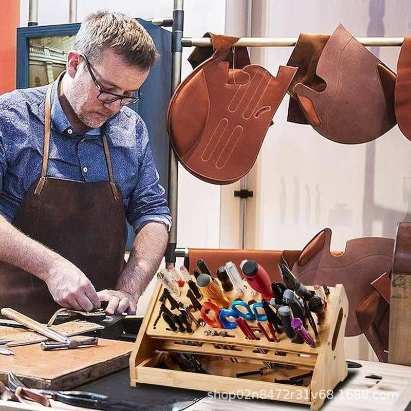 JH-25-02创架意木手工工具收纳多功能螺丝刀整展理示架剪刀维修质