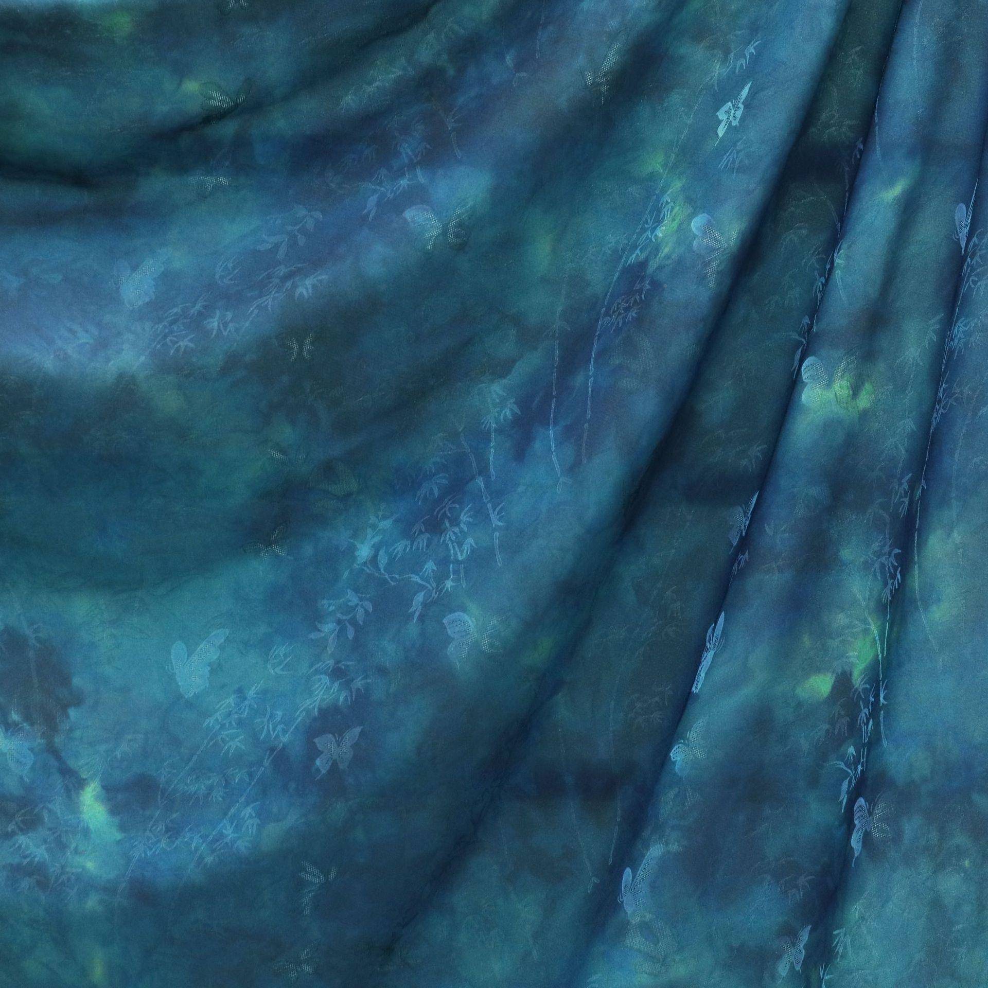 新款罗花提花云旗袍PPH面料中国香风仿真丝缎面汉服布料纱厂家直