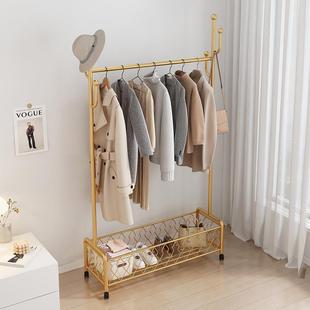 室挂衣轻架衣帽卧架奢床边可移动轻奢衣帽架移床头置物架动WYO挂