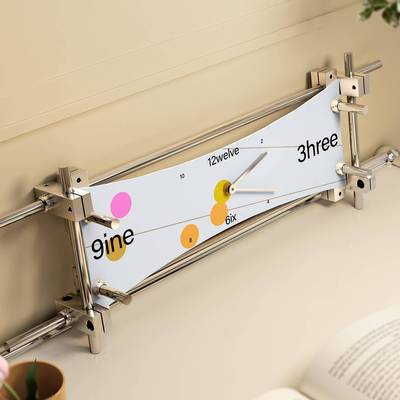 光轴厅钟表桌面钟挂墙al202508高级挂画艺术风时2025新款客网红创