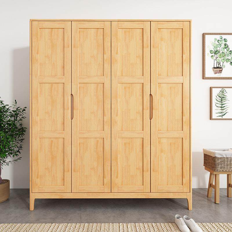北欧门实木衣橱柜YF-12-13简易二门三门四对开门衣柜现代简约小户
