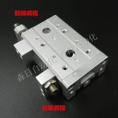 亚德客型HLS精导轨/滑台气缸HLS6/86/12/120/X10X3密0X40X73050X7