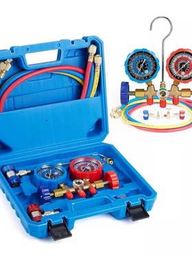 TPJ歧管制冷压力表组2R1R34R404R2410汽调车空调家用空冷媒