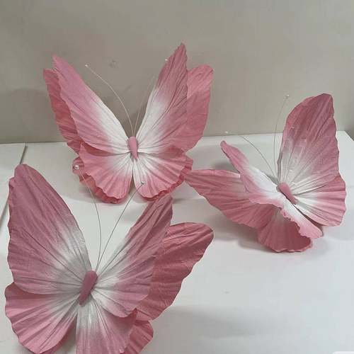 大布型蝴蝶仿真纸J2+vjdJi艺花室内活置皱纹纸婚庆摄影装动饰