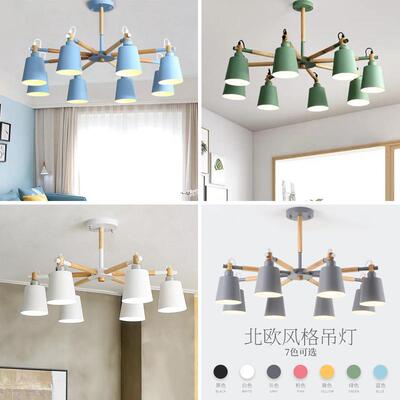2020新款马多卡厅龙餐厅吊灯489色头简约北欧现代展卧室灯照明多